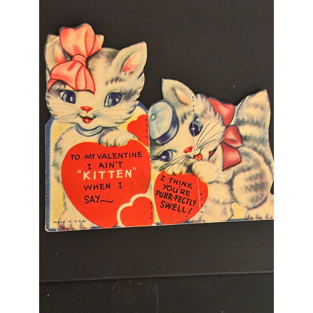 Vintage Valentine’s Day Cards (used) Lot of 5 - Picture 3 of 10